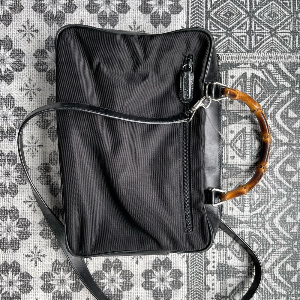 Gucci vintage cross body with bamboo handle